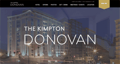 Desktop Screenshot of donovanhoteldc.com