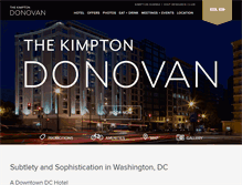 Tablet Screenshot of donovanhoteldc.com